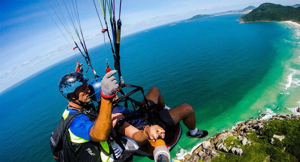 voo de parapente em Florianópolis
